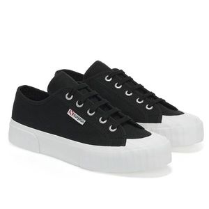 Superga 2630 stripe black and white sneaker